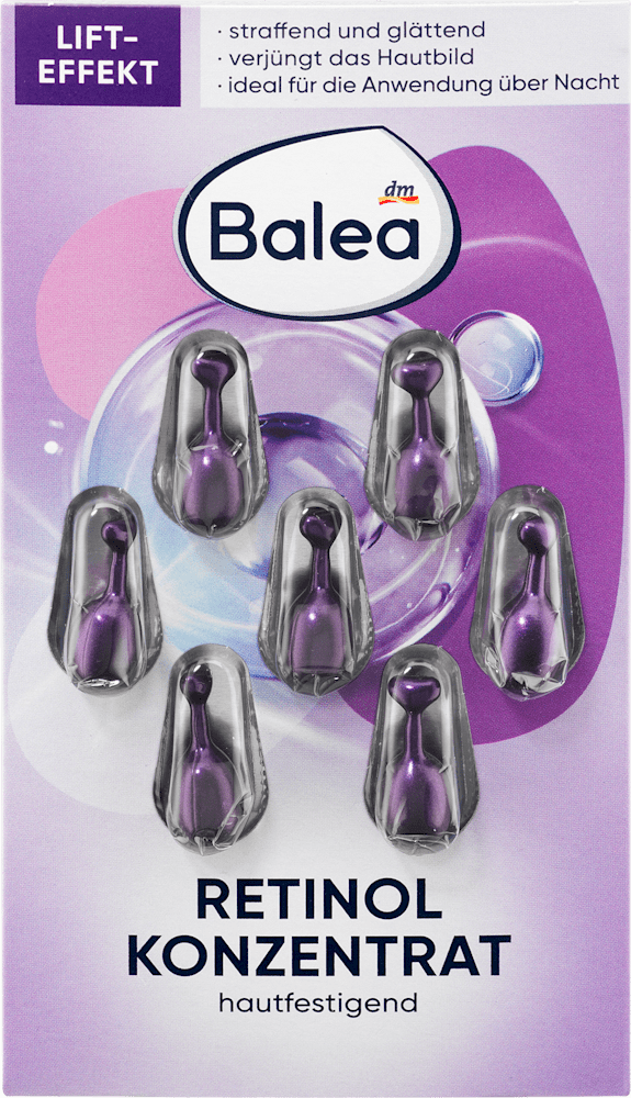 Balea capsules Retinol, 7 pcs - by Hana Beauty