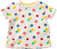 Kinder Shirt, Gr. 110, in Bio-Baumwolle, weiß, bunt ALANA