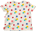 Kinder Shirt, Gr. 116, in Bio-Baumwolle, weiß, bunt ALANA