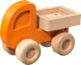 Spielzeug Lastwagen Kipper aus Holz, orange, braun, für Mädchen und Jungen Gollnest & Kiesel