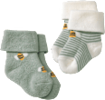 Baby Socken, Gr. 13/14, mit Bio-Baumwolle, mint (2 Paar) ALANA