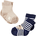 Baby Socken, Gr. 15/16, mit Bio-Baumwolle, blau, beige ALANA