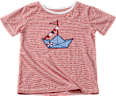 Kinder Shirt, Gr. 122, in Baumwolle, rot PUSBLU