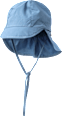 Baby Mütze, Gr. 46/47, aus Bio-Baumwolle, blau ALANA