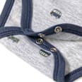 Baby Body, Gr. 50/56, mit Bio-Baumwolle, grau ALANA