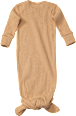 Baby Knotenkleid, Gr. 62/68, aus Bio-Baumwolle, beige ALANA