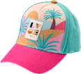Basecap mit Strand-Motiv, pink, Gr. 54/55 PUSBLU