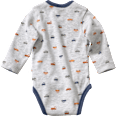 Baby Body, Gr. 50/56, mit Bio-Baumwolle, grau ALANA
