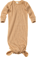 Baby Knotenkleid, Gr. 62/68, aus Bio-Baumwolle, beige ALANA