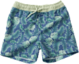 Badehose mit Pflanzen-Muster, blau, Gr. 98/104 PUSBLU