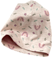 Mütze mit Regenbogen-Muster, beige, Gr. 46/47 ALANA