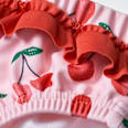 Schwimmwindel mit Kirsch-Muster, rosa, Gr. 74/80 PUSBLU