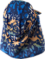 Bademütze mit Dino-Muster, blau, Gr. 48/49 PUSBLU