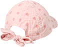 Basecap aus Musselin mit Erdbeeren-Muster, rosa, Gr. 52/53 PUSBLU