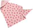 Schal aus Musselin mit Erdbeer-Muster, rosa, ca. 95 x 47 cm ALANA