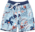 Badehose mit Affen-Muster, blau, Gr. 122/128 PUSBLU
