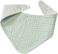 Halstuch zum Wenden mit Musselin, grün ALANA