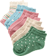 Sneaker Socken mit Wellen-Bund, rosa + blau, Gr. 23/26 PUSBLU