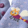 ABS Socken mit Libellen-Motiv, flieder, Gr. 18/19 PUSBLU
