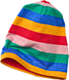 Mütze mit Ringeln, bunt, Gr. 52/53 ALANA