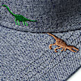 Basecap mit Dino-Muster, blau, Gr. 52/53 PUSBLU