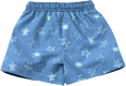Badehose mit Schildkröten-Muster, blau, Gr. 122/128 PUSBLU
