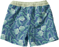 Badehose mit Pflanzen-Muster, blau, Gr. 98/104 PUSBLU