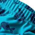 Schwimmwindel mit Fisch-Muster, blau, Gr. 74/80 PUSBLU