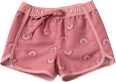 Badehose mit Regenbogen-Muster, rosa, Gr. 122/128 PUSBLU