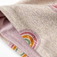 Loop Schal mit Regenbogen-Muster, beige ALANA