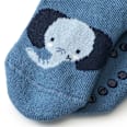 ABS Socken mit Elefanten-Motiv, blau, Gr. 18/19 ALANA