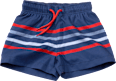 Badehose mit Ringeln, blau & rot, Gr. 122/128 PUSBLU