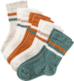 Socke mit Ripp-Struktur, grün + gelb + weiß, Gr. 23/26 PUSBLU