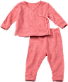 Set mit Langarmshirt & Hose mit Pflanzenfarben gefärbt, rosa, Gr. 56 ALANA