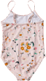 Badeanzug mit Blumen-Muster, rosa, Gr. 122/128 PUSBLU