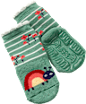 Stoppersocken mit Käfer-Motiv, grün, Gr. 19/20 ALANA