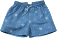Badehose mit Schildkröten-Muster, blau, Gr. 122/128 PUSBLU