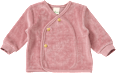 Langarmshirt mit Wickelschnitt aus Nicki-Stoff, rosa, Gr. 74 ALANA