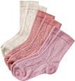 Socken in Waffel-Struktur, rosa + weiß, Gr. 23/26 ALANA
