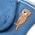 ABS Socken mit Otter-Motiv, blau, Gr. 19/22 ALANA