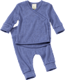 Set mit Langarmshirt & Hose mit Mitwachsfunktion, blau, Gr. 56 ALANA