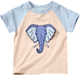 T-Shirt mit Elefanten-Motiv, beige, Gr. 104 ALANA