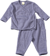 Set mit Langarmshirt und Hose mit Waffel-Struktur, blau, Gr. 68 ALANA
