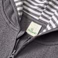 Sweatjacke mit Dino-Motiv, grau, Gr. 128 ALANA