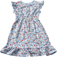 Kleid Pro Climate mit Blumen-Muster, hellblau, Gr. 116 ALANA