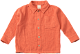 Hemd mit Brusttasche aus Musselin, orange, Gr. 104 ALANA