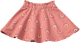Rock mit Regenbogen-Muster, rosa, Gr. 122 ALANA