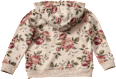 Sweatjacke mit Rosen-Muster, beige, Gr. 98 ALANA