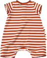 Strampler mit Dino-Applikation, orange, Gr. 68 ALANA