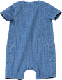 Strampler aus Jeansstoff, blau, Gr. 80 ALANA